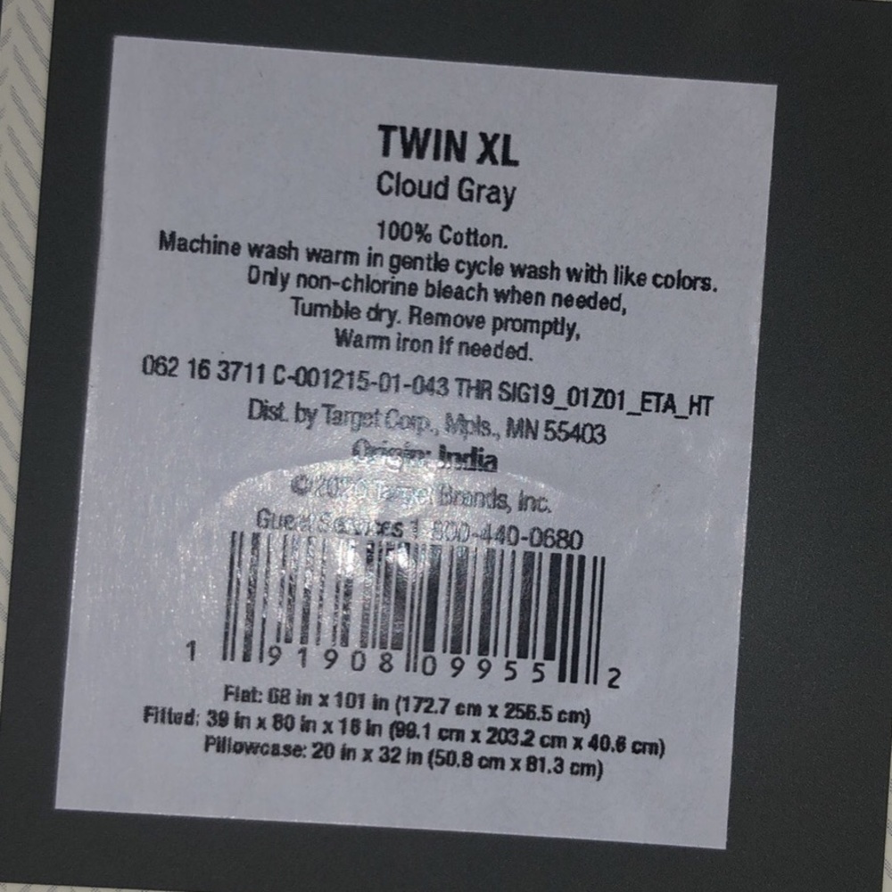 Twin xl sheets